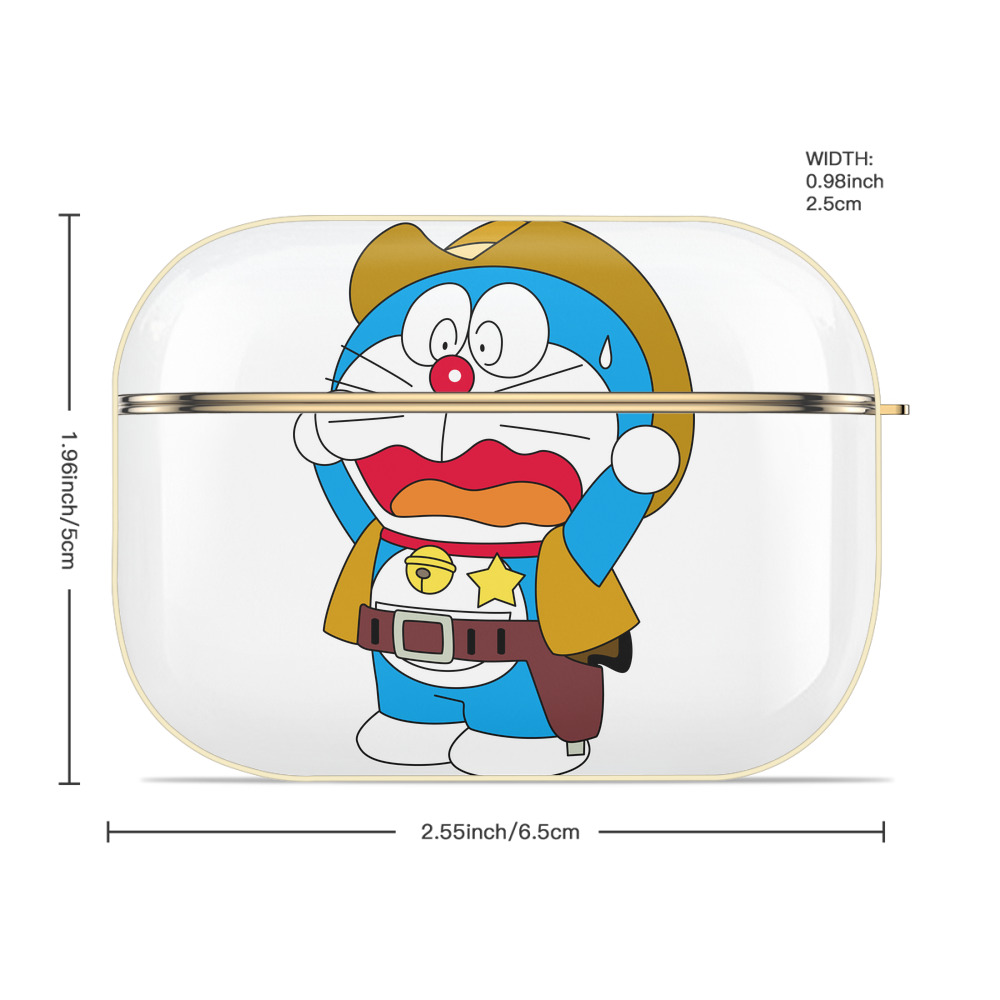 ドラえもん Doraemon 【AirPods Pro用】ハードシェル保護ケース｜耐衝撃・防指紋・カラビナ付き商品仕様
