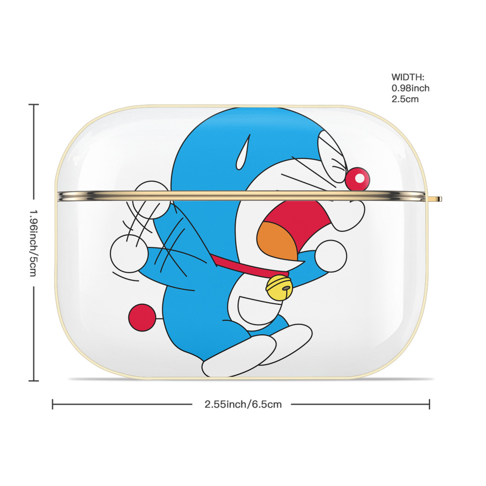ドラえもん Doraemon 【AirPods Pro用】ハードシェル保護ケース｜耐衝撃・防指紋・カラビナ付き商品仕様