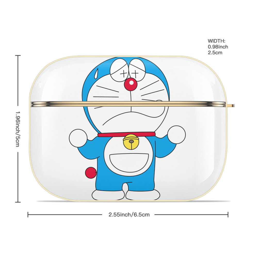 ドラえもん Doraemon 【AirPods Pro用】ハードシェル保護ケース｜耐衝撃・防指紋・カラビナ付き商品仕様