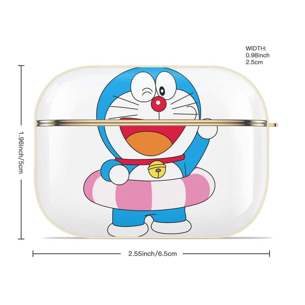 ドラえもん Doraemon 【AirPods Pro用】ハードシェル保護ケース｜耐衝撃・防指紋・カラビナ付き商品仕様