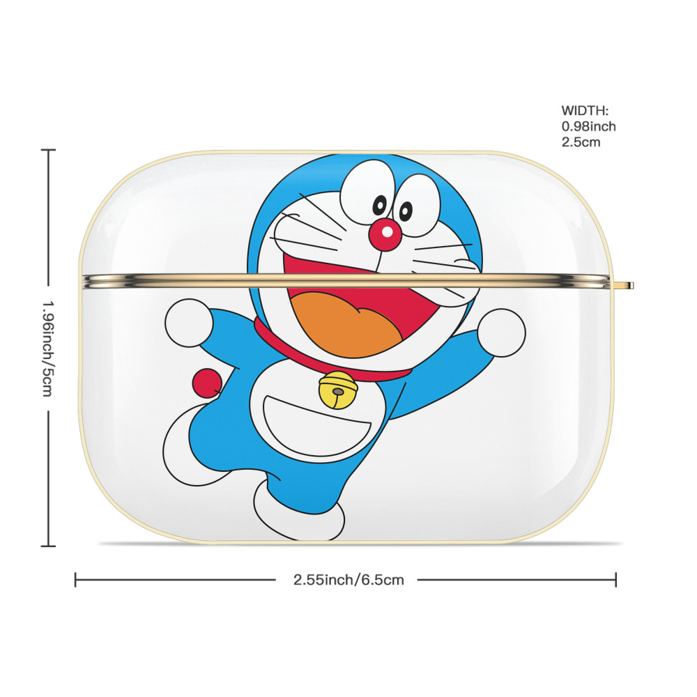 ドラえもん Doraemon 【AirPods Pro用】ハードシェル保護ケース｜耐衝撃・防指紋・カラビナ付き商品仕様