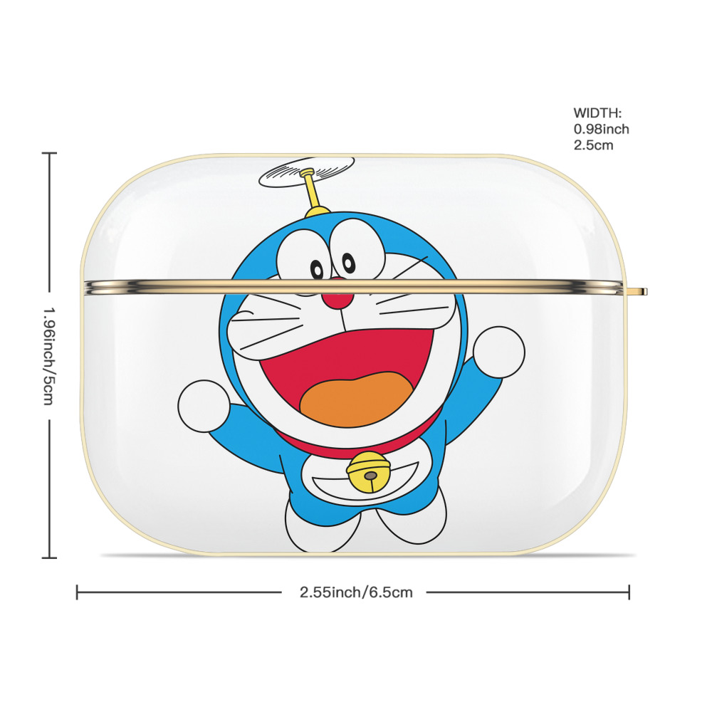 ドラえもん Doraemon 【AirPods Pro用】ハードシェル保護ケース｜耐衝撃・防指紋・カラビナ付き商品仕様