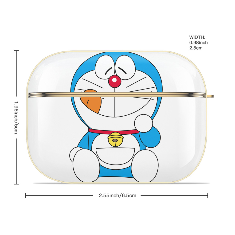 ドラえもん Doraemon 【AirPods Pro用】ハードシェル保護ケース｜耐衝撃・防指紋・カラビナ付き商品仕様