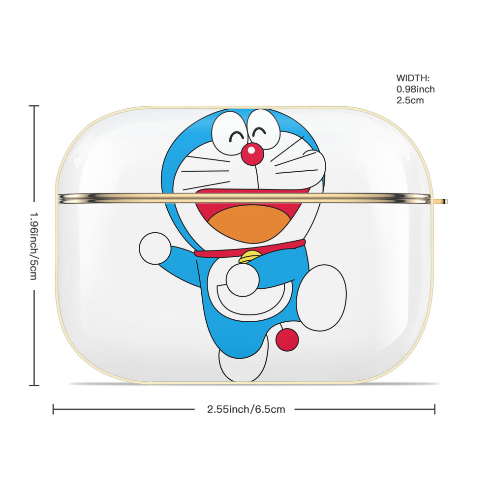 ドラえもん Doraemon 【AirPods Pro用】ハードシェル保護ケース｜耐衝撃・防指紋・カラビナ付き商品仕様