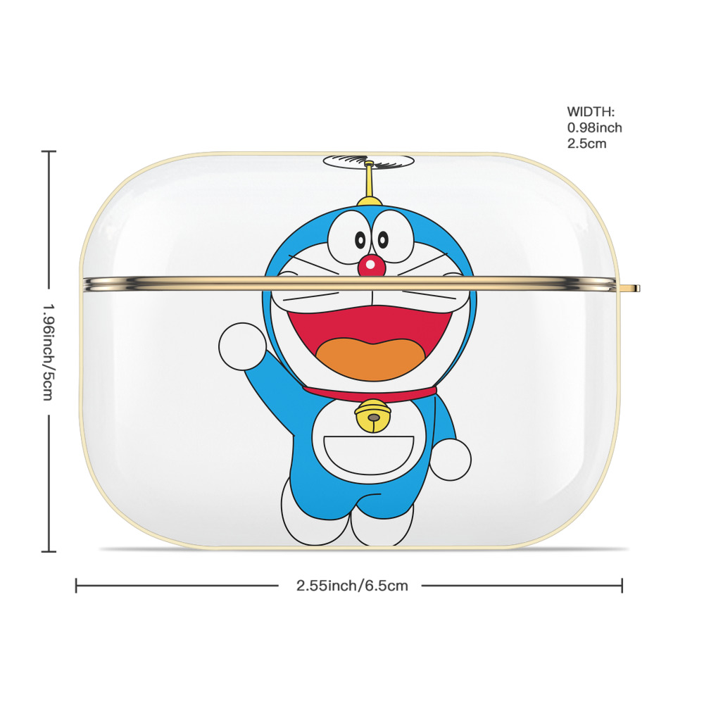 ドラえもん Doraemon 【AirPods Pro用】ハードシェル保護ケース｜耐衝撃・防指紋・カラビナ付き商品仕様