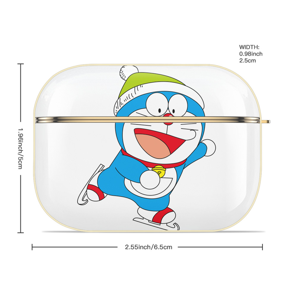ドラえもん Doraemon 【AirPods Pro用】ハードシェル保護ケース｜耐衝撃・防指紋・カラビナ付き商品仕様