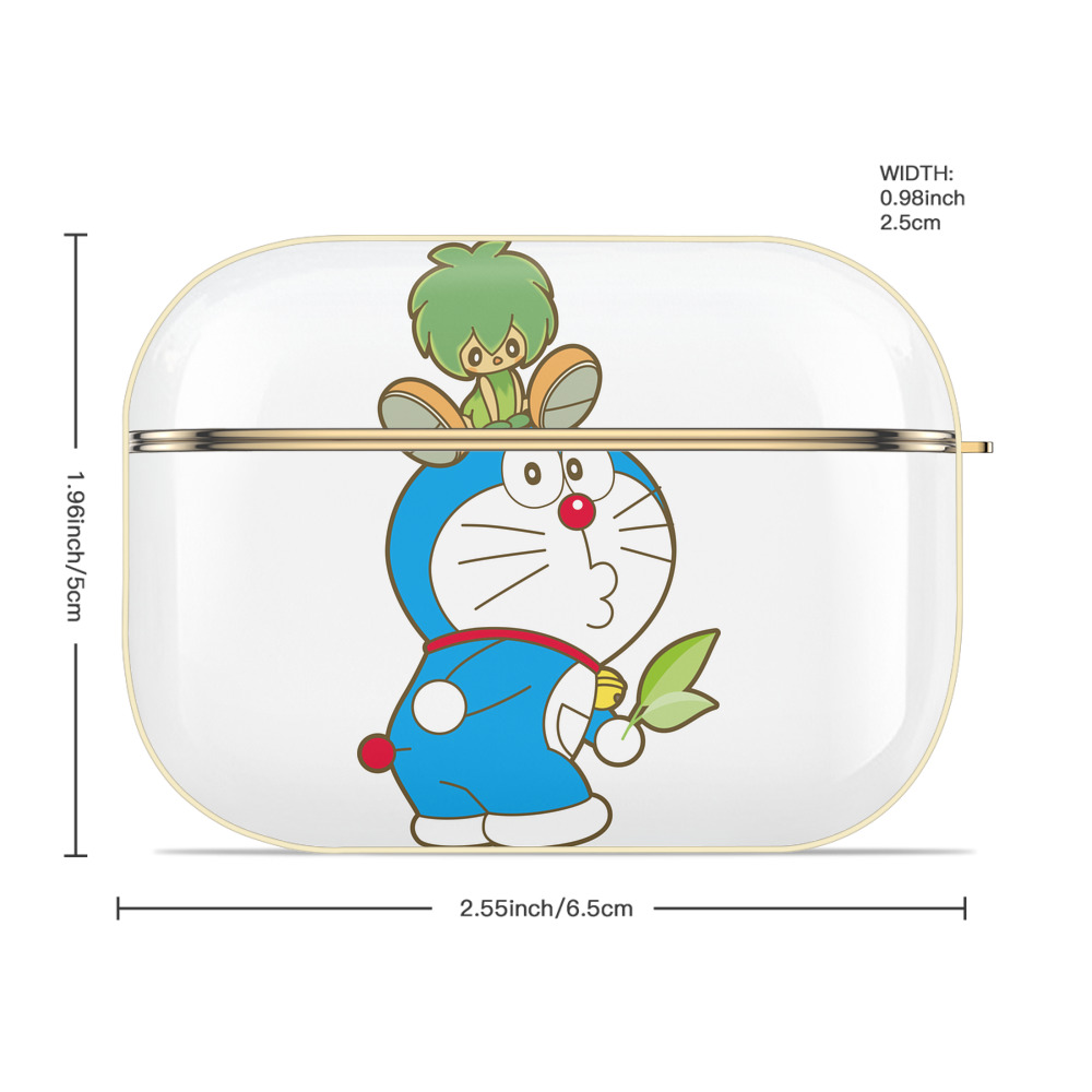 ドラえもん Doraemon 【AirPods Pro用】ハードシェル保護ケース｜耐衝撃・防指紋・カラビナ付き商品仕様