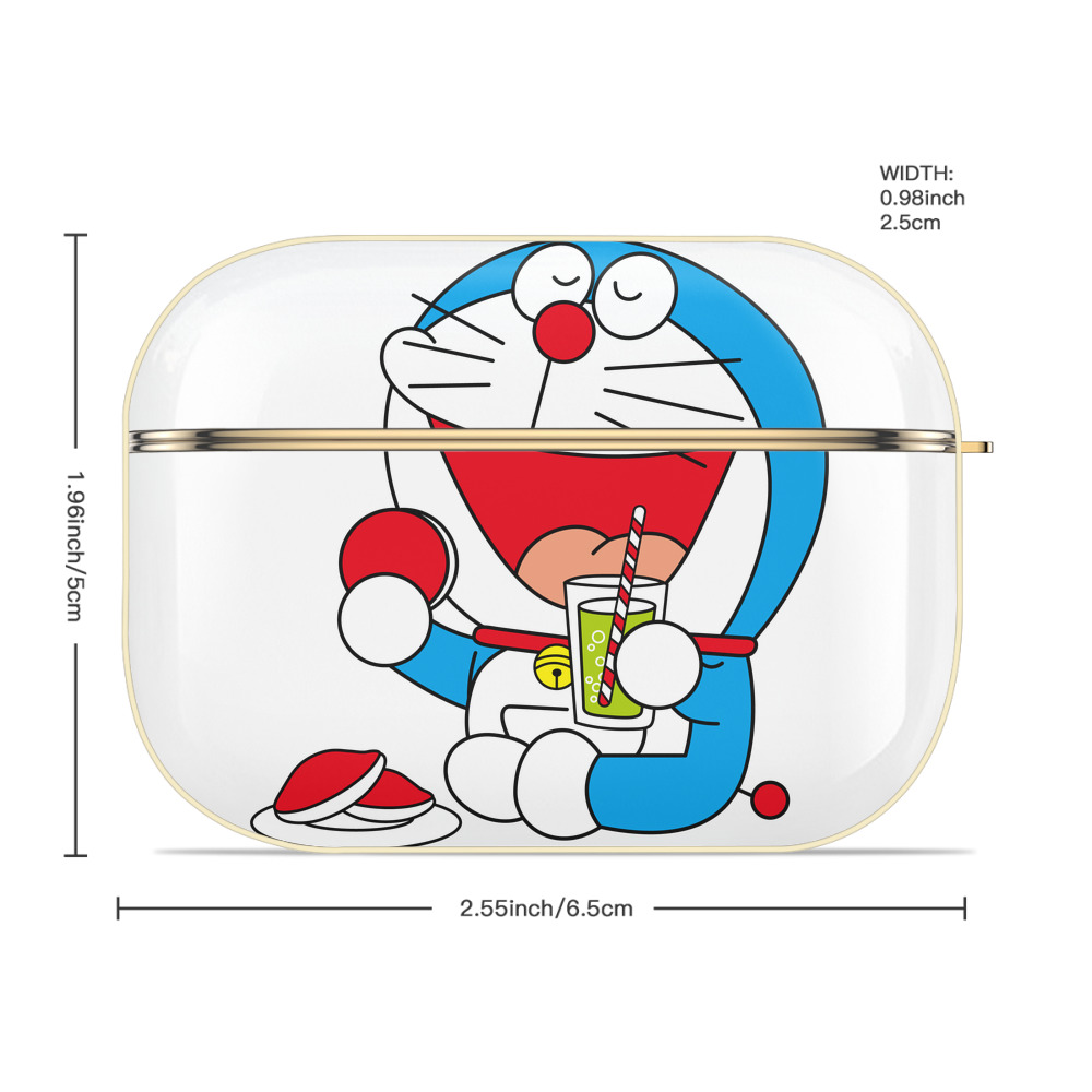 ドラえもん Doraemon 【AirPods Pro用】ハードシェル保護ケース｜耐衝撃・防指紋・カラビナ付き商品仕様