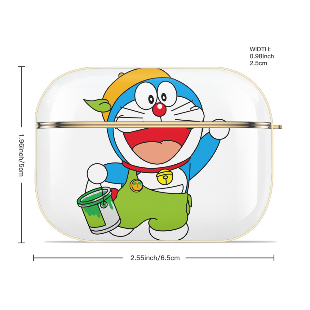 ドラえもん Doraemon 【AirPods Pro用】ハードシェル保護ケース｜耐衝撃・防指紋・カラビナ付き商品仕様