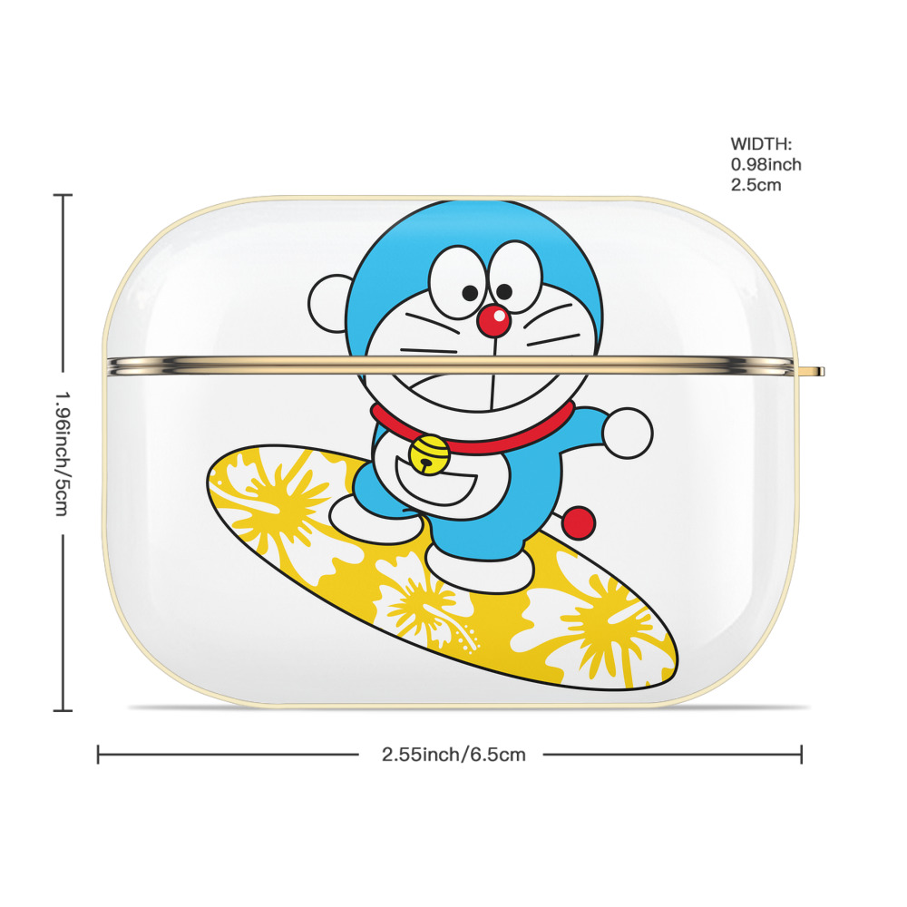 ドラえもん Doraemon 【AirPods Pro用】ハードシェル保護ケース｜耐衝撃・防指紋・カラビナ付き商品仕様