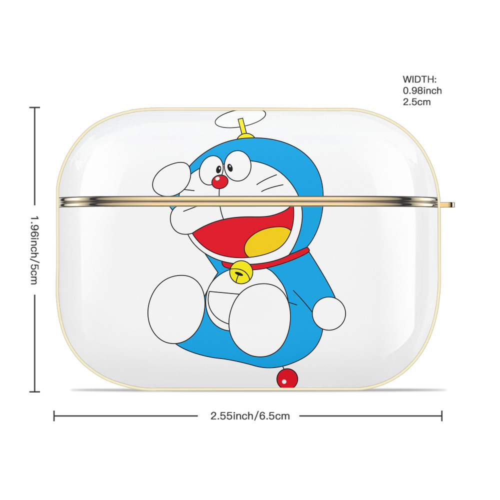 ドラえもん Doraemon 【AirPods Pro用】ハードシェル保護ケース｜耐衝撃・防指紋・カラビナ付き商品仕様