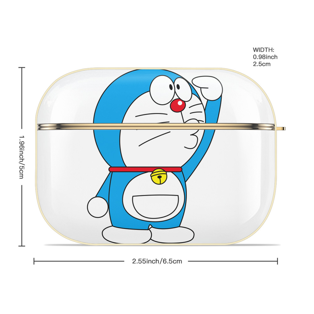 ドラえもん Doraemon 【AirPods Pro用】ハードシェル保護ケース｜耐衝撃・防指紋・カラビナ付き商品仕様