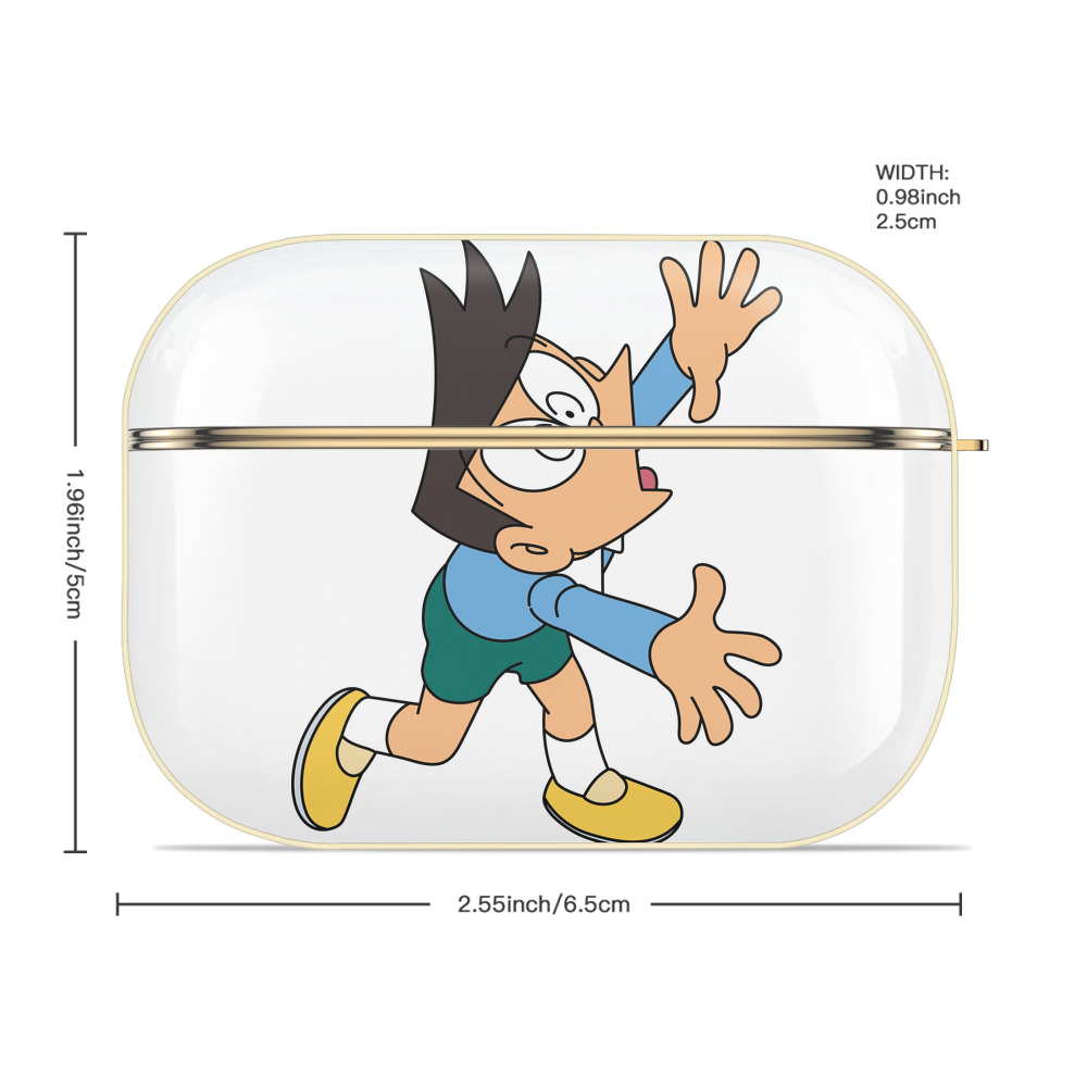 ドラえもん 骨川 スネ夫 Doraemon Honekawa Suneo 【AirPods Pro用】ハードシェル保護ケース｜耐衝撃・防指紋・カラビナ付き商品仕様