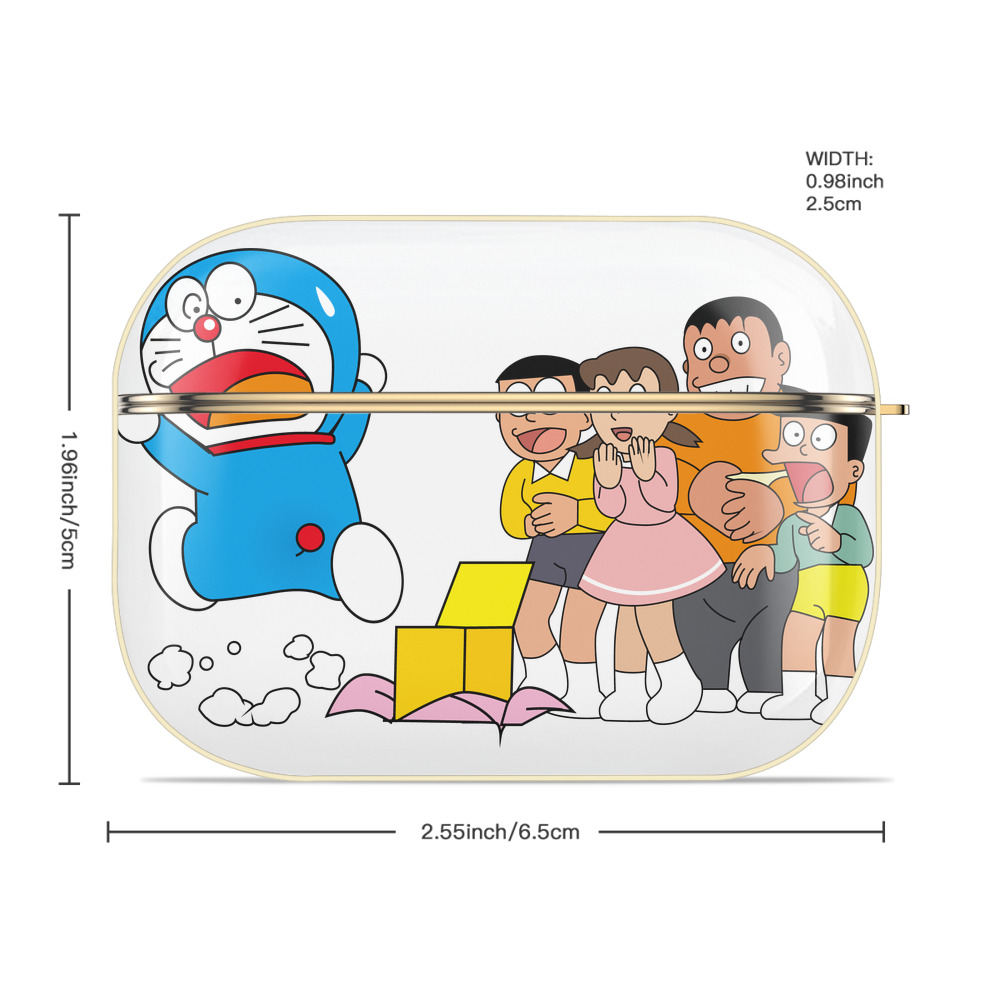 ドラえもん 骨川 スネ夫 Doraemon Honekawa Suneo 【AirPods Pro用】ハードシェル保護ケース｜耐衝撃・防指紋・カラビナ付き商品仕様
