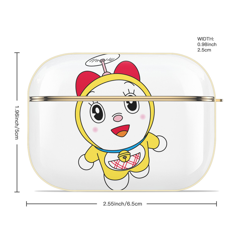 ドラえもん ドラミ Doraemon Dorami 【AirPods Pro用】ハードシェル保護ケース｜耐衝撃・防指紋・カラビナ付き商品仕様