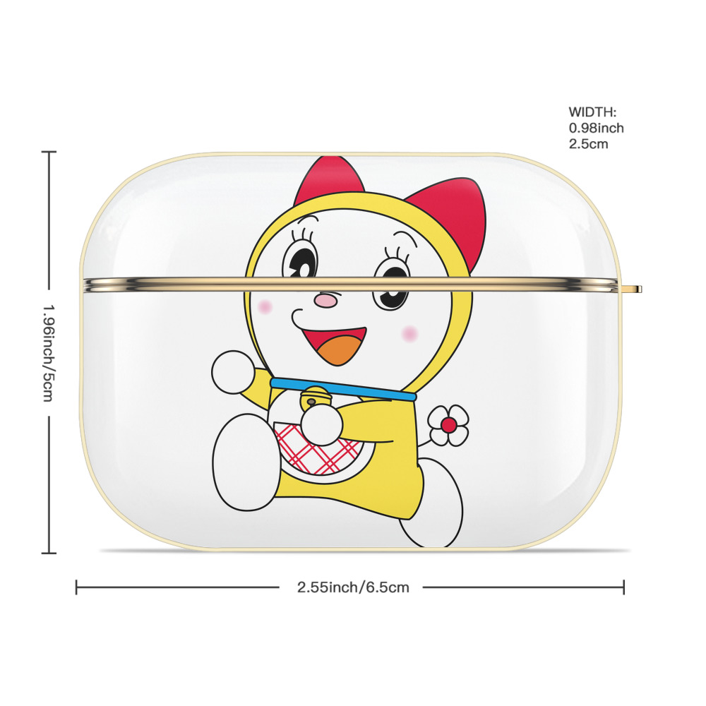 ドラえもん ドラミ Doraemon Dorami 【AirPods Pro用】ハードシェル保護ケース｜耐衝撃・防指紋・カラビナ付き商品仕様