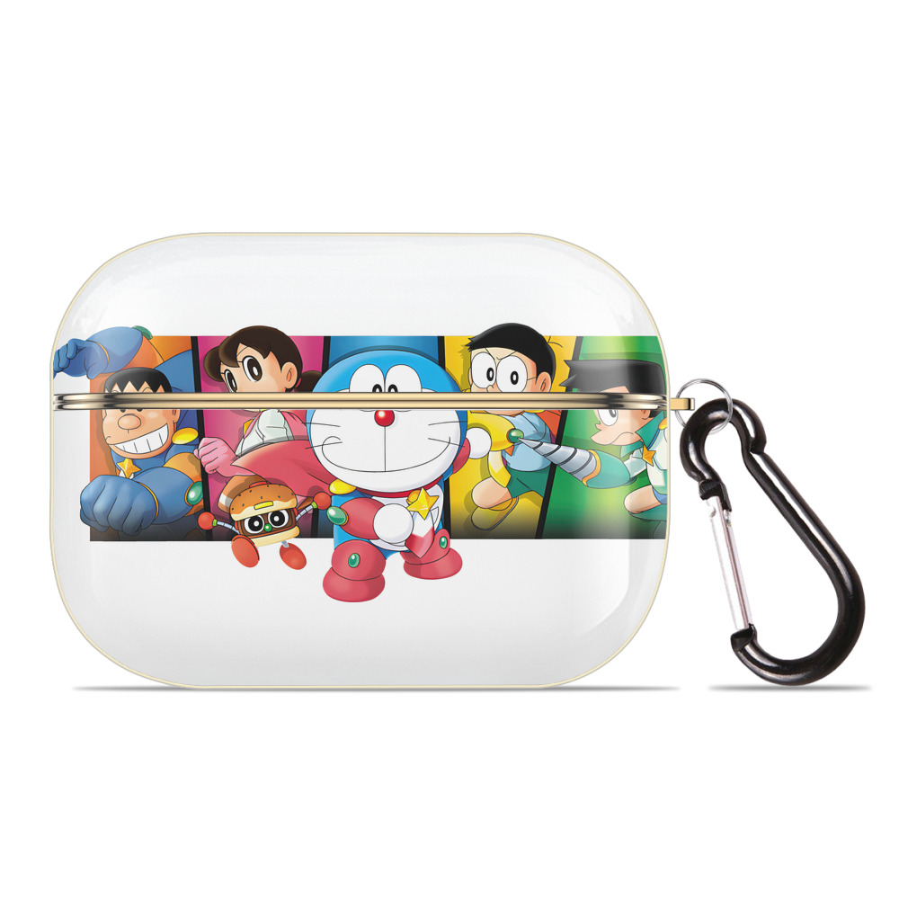 （画像用） ドラえもん Doraemon 【AirPods Pro用】ハードシェル保護ケース｜耐衝撃・防指紋・カラビナ付き商品仕様