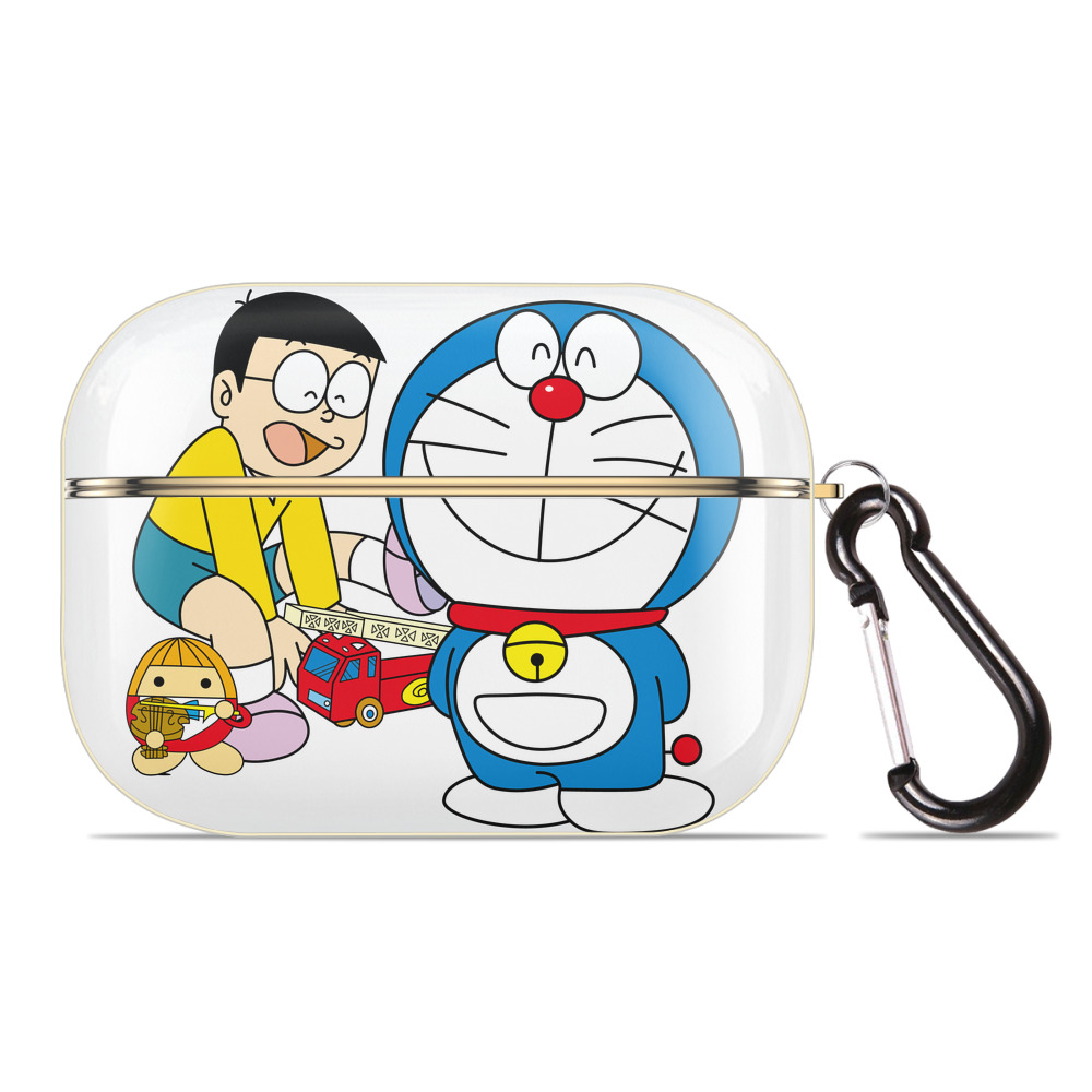 （画像用） ドラえもん Doraemon 【AirPods Pro用】ハードシェル保護ケース｜耐衝撃・防指紋・カラビナ付き商品仕様