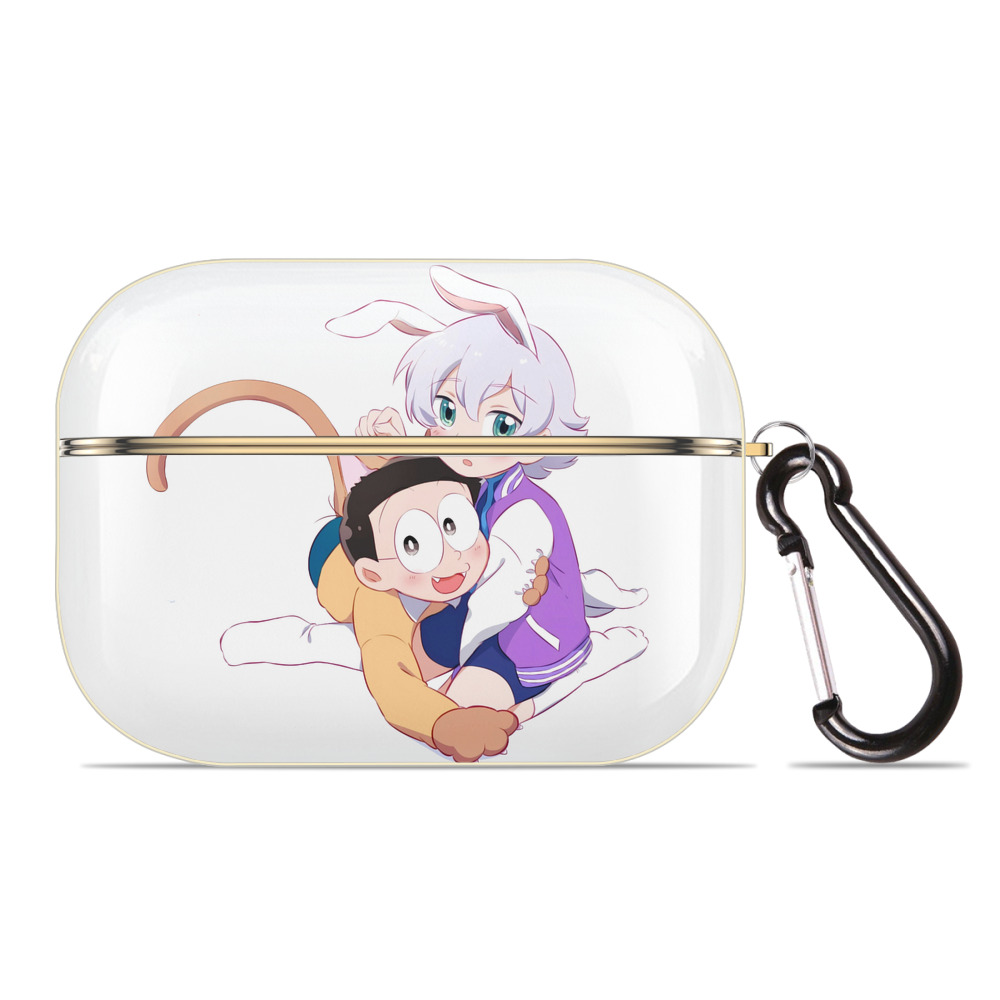 （画像用） ドラえもん 野比 のび太 Doraemon Nobita Nobi 【AirPods Pro用】ハードシェル保護ケース｜耐衝撃・防指紋・カラビナ付き商品仕様