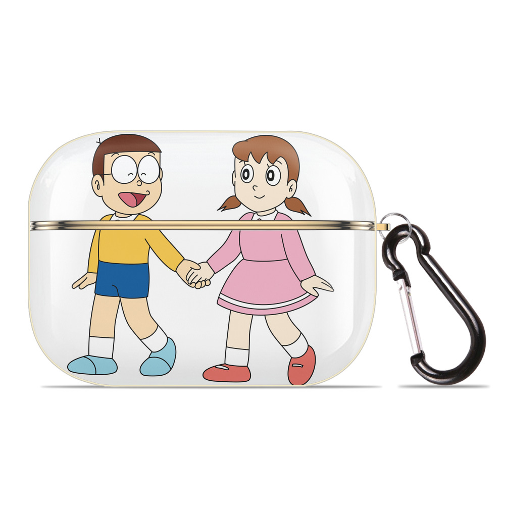 （画像用） ドラえもん 野比 のび太 Doraemon Nobita Nobi 【AirPods Pro用】ハードシェル保護ケース｜耐衝撃・防指紋・カラビナ付き商品仕様