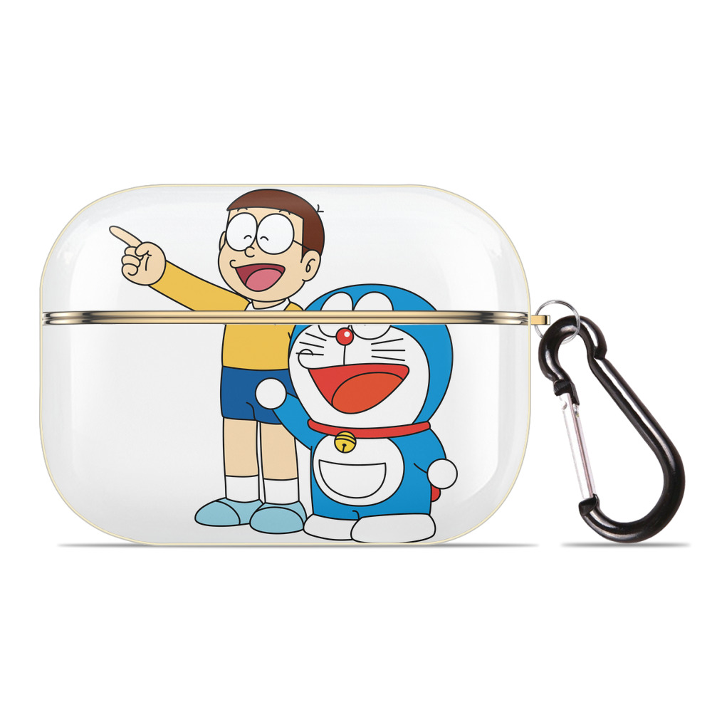 （画像用） ドラえもん 野比 のび太 Doraemon Nobita Nobi 【AirPods Pro用】ハードシェル保護ケース｜耐衝撃・防指紋・カラビナ付き商品仕様