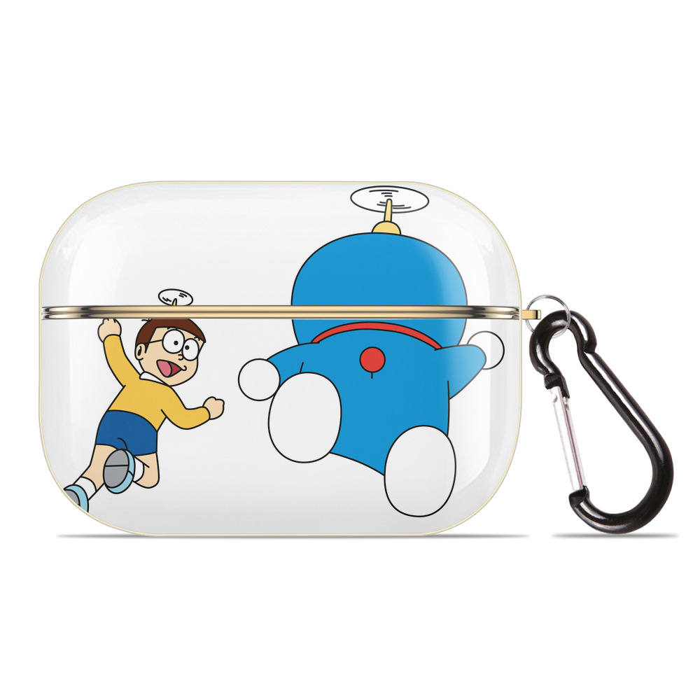 （画像用） ドラえもん 野比 のび太 Doraemon Nobita Nobi 【AirPods Pro用】ハードシェル保護ケース｜耐衝撃・防指紋・カラビナ付き商品仕様