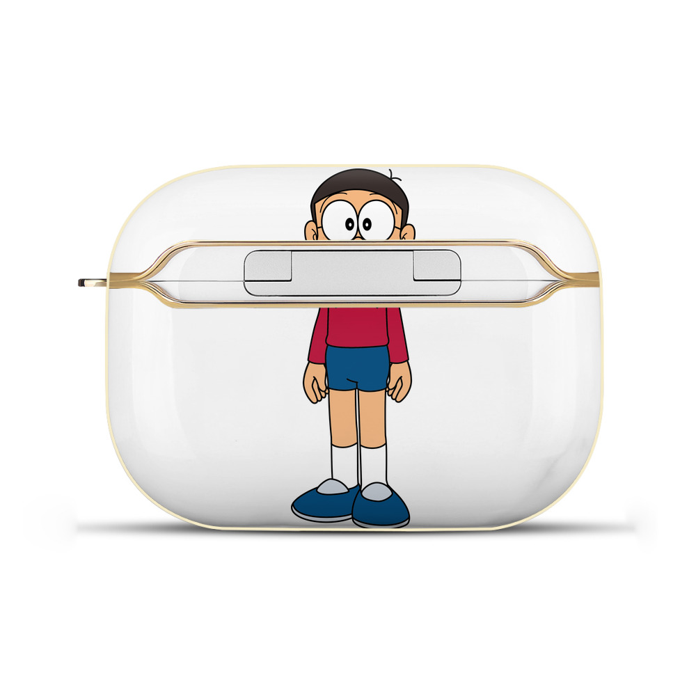 （画像用） ドラえもん 野比 のび太 Doraemon Nobita Nobi 【AirPods Pro用】ハードシェル保護ケース｜耐衝撃・防指紋・カラビナ付き商品仕様