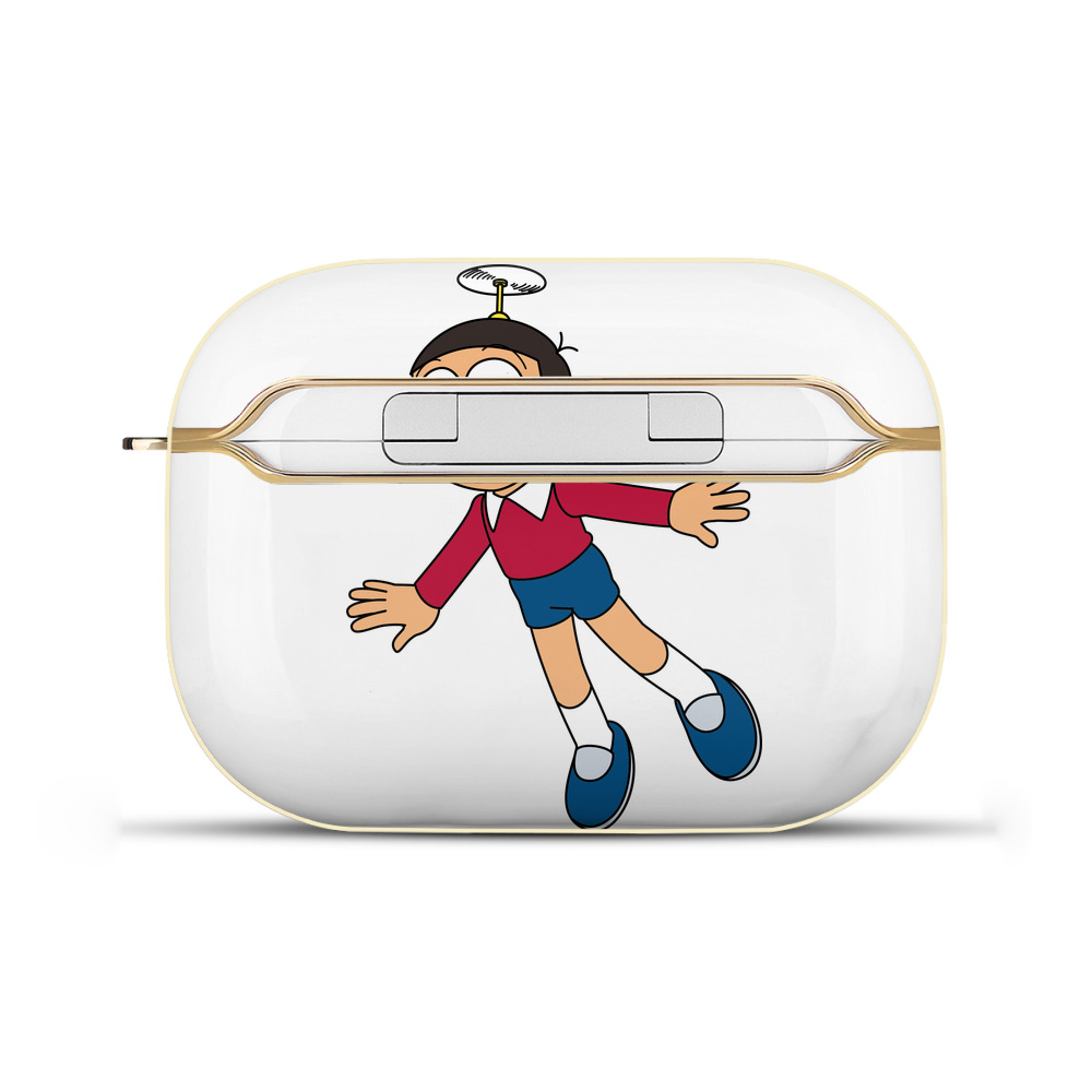 （画像用） ドラえもん 野比 のび太 Doraemon Nobita Nobi 【AirPods Pro用】ハードシェル保護ケース｜耐衝撃・防指紋・カラビナ付き商品仕様