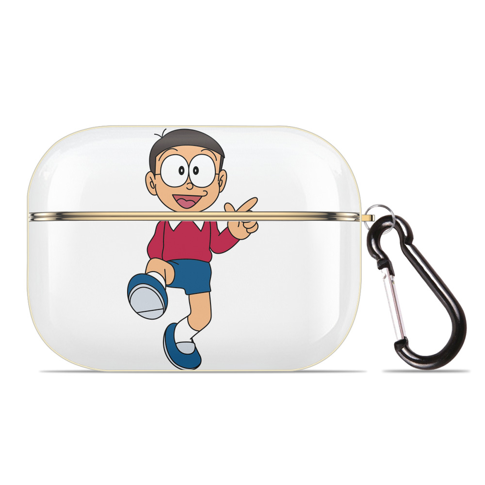 （画像用） ドラえもん 野比 のび太 Doraemon Nobita Nobi 【AirPods Pro用】ハードシェル保護ケース｜耐衝撃・防指紋・カラビナ付き商品仕様