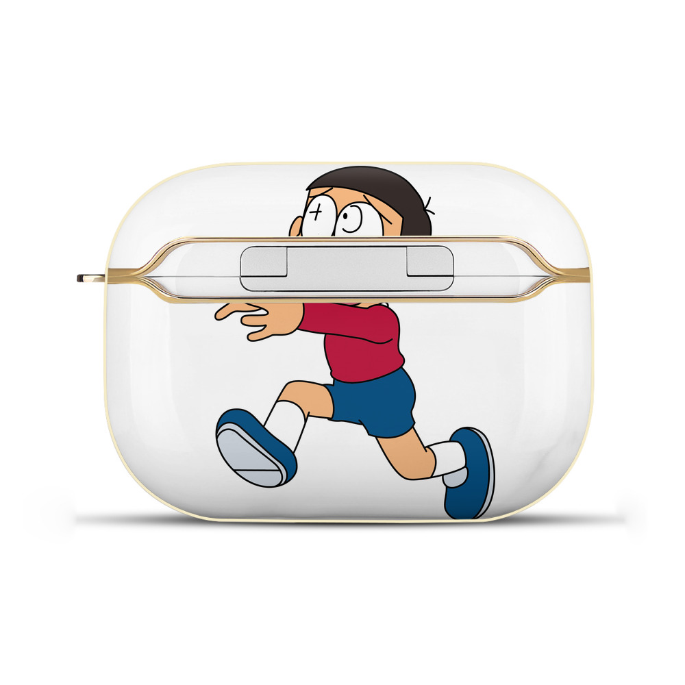 （画像用） ドラえもん 野比 のび太 Doraemon Nobita Nobi 【AirPods Pro用】ハードシェル保護ケース｜耐衝撃・防指紋・カラビナ付き商品仕様