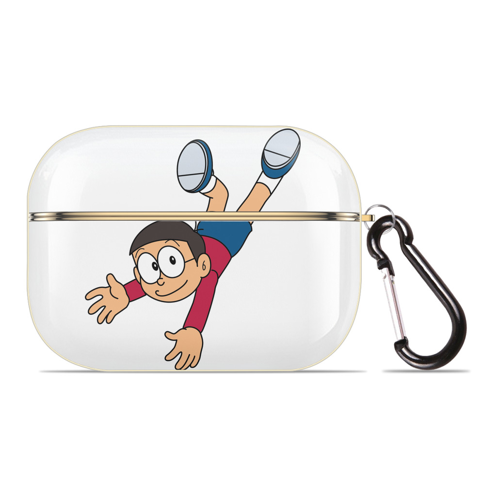 （画像用） ドラえもん 野比 のび太 Doraemon Nobita Nobi 【AirPods Pro用】ハードシェル保護ケース｜耐衝撃・防指紋・カラビナ付き商品仕様