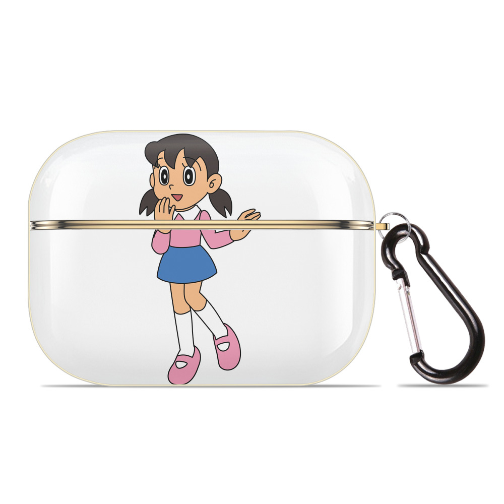 （画像用） ドラえもん みなもと しずか Doraemon Shizuka Minamoto 【AirPods Pro用】ハードシェル保護ケース｜耐衝撃・防指紋・カラビナ付き商品仕様