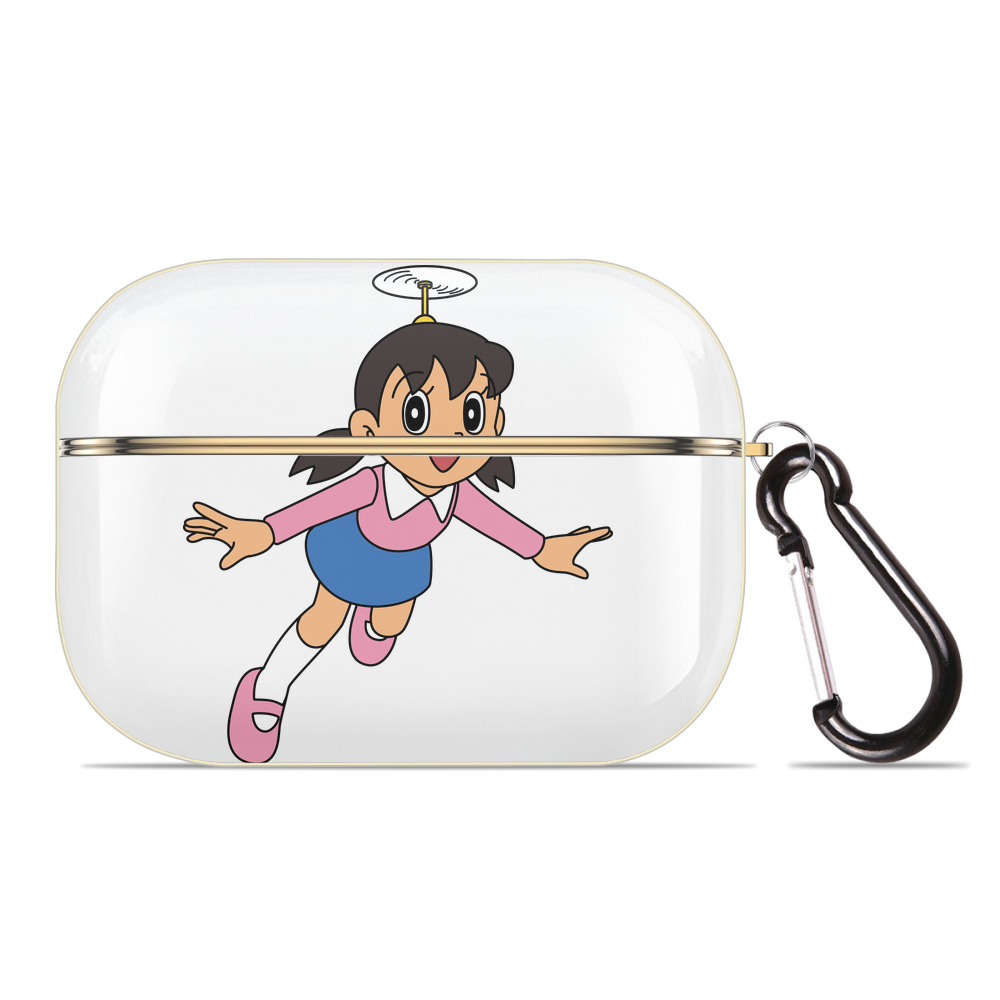 （画像用） ドラえもん みなもと しずか Doraemon Shizuka Minamoto 【AirPods Pro用】ハードシェル保護ケース｜耐衝撃・防指紋・カラビナ付き商品仕様
