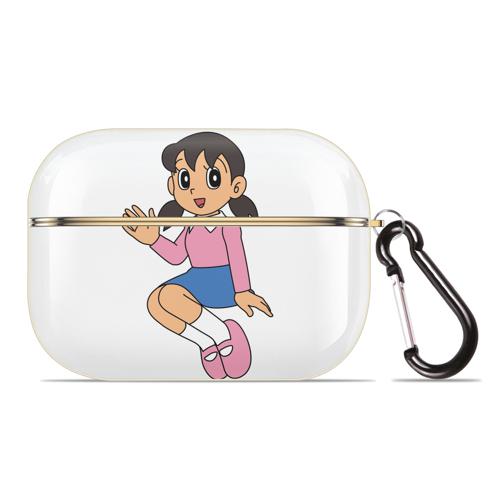 （画像用） ドラえもん みなもと しずか Doraemon Shizuka Minamoto 【AirPods Pro用】ハードシェル保護ケース｜耐衝撃・防指紋・カラビナ付き商品仕様