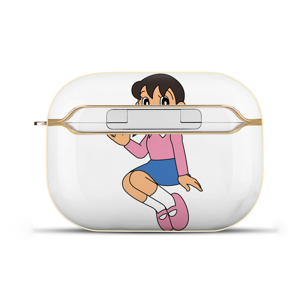 （画像用） ドラえもん みなもと しずか Doraemon Shizuka Minamoto 【AirPods Pro用】ハードシェル保護ケース｜耐衝撃・防指紋・カラビナ付き商品仕様