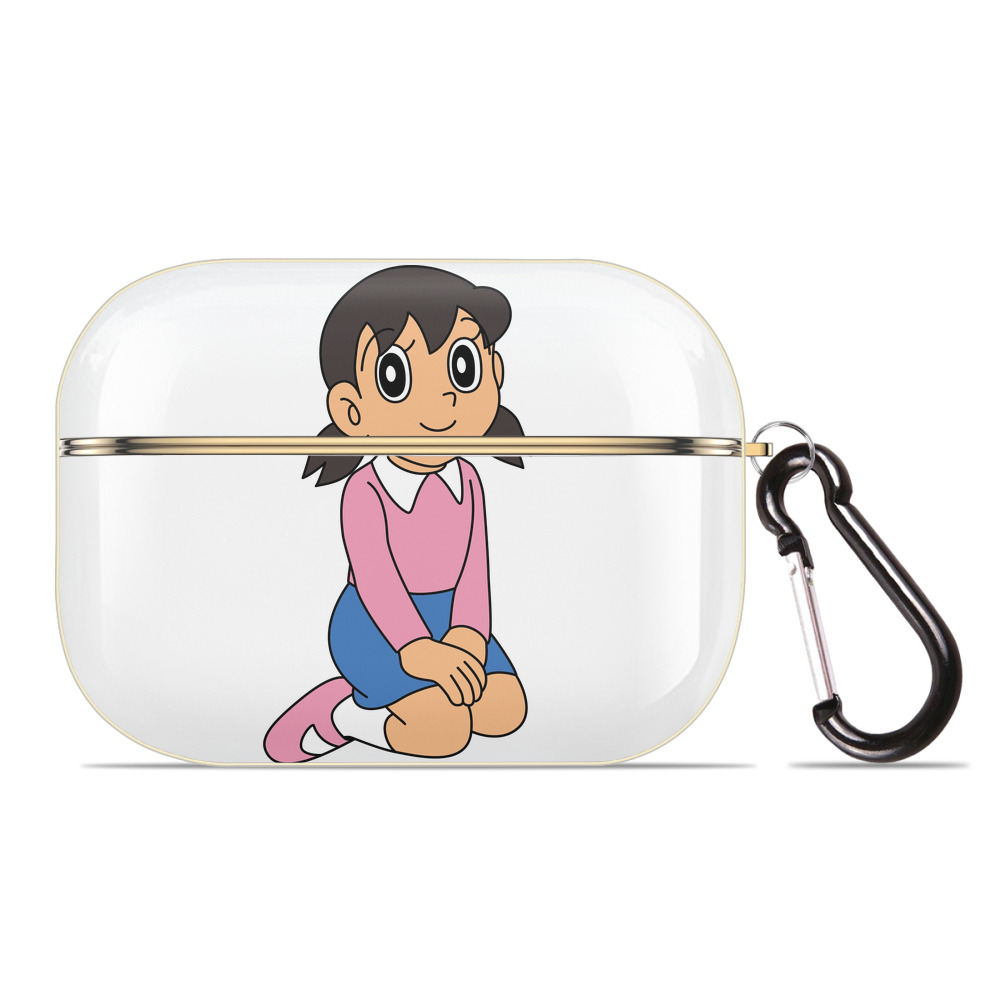 （画像用） ドラえもん みなもと しずか Doraemon Shizuka Minamoto 【AirPods Pro用】ハードシェル保護ケース｜耐衝撃・防指紋・カラビナ付き商品仕様