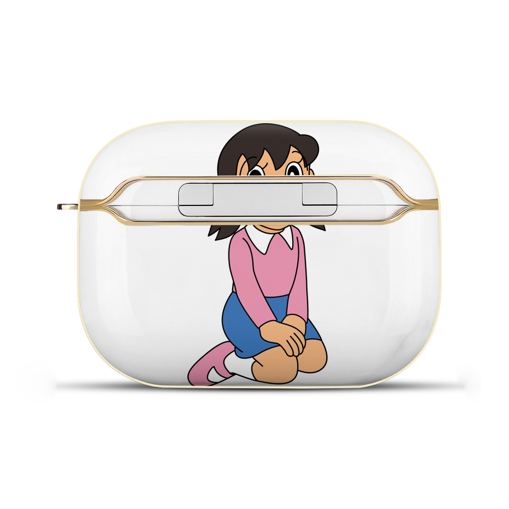 （画像用） ドラえもん みなもと しずか Doraemon Shizuka Minamoto 【AirPods Pro用】ハードシェル保護ケース｜耐衝撃・防指紋・カラビナ付き商品仕様