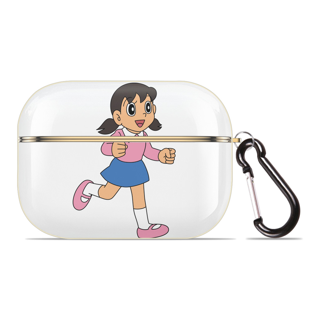 （画像用） ドラえもん みなもと しずか Doraemon Shizuka Minamoto 【AirPods Pro用】ハードシェル保護ケース｜耐衝撃・防指紋・カラビナ付き商品仕様