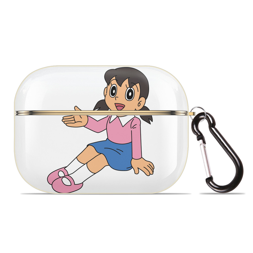 （画像用） ドラえもん みなもと しずか Doraemon Shizuka Minamoto 【AirPods Pro用】ハードシェル保護ケース｜耐衝撃・防指紋・カラビナ付き商品仕様