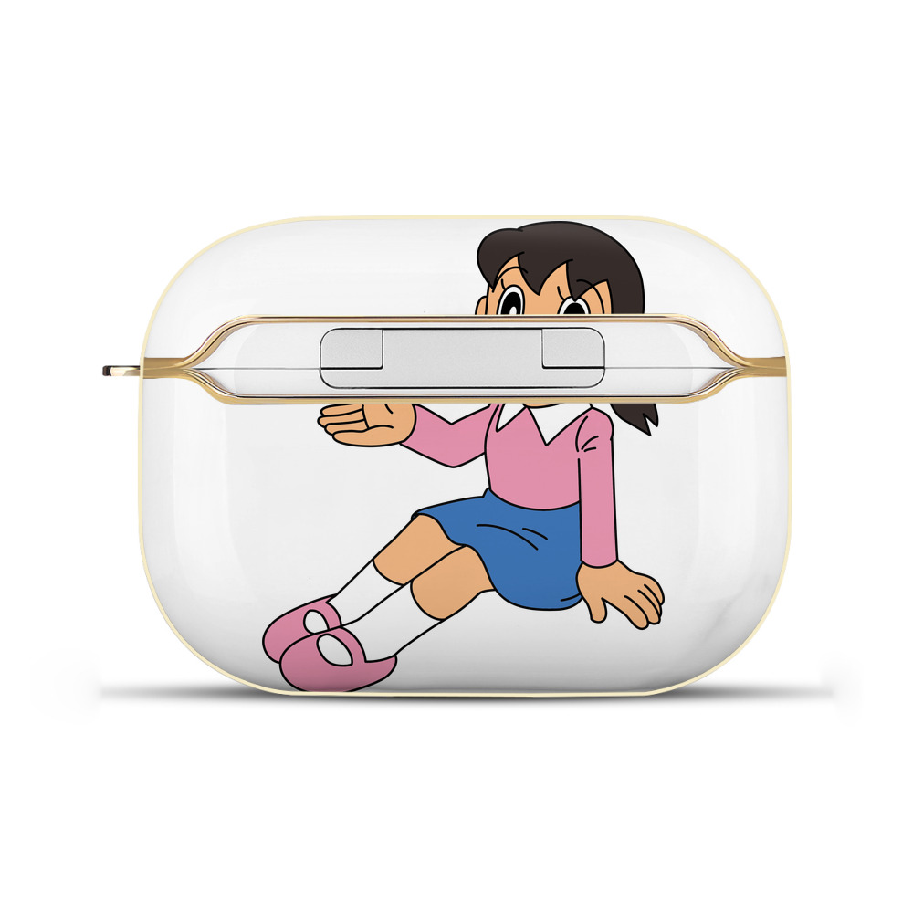 （画像用） ドラえもん みなもと しずか Doraemon Shizuka Minamoto 【AirPods Pro用】ハードシェル保護ケース｜耐衝撃・防指紋・カラビナ付き商品仕様