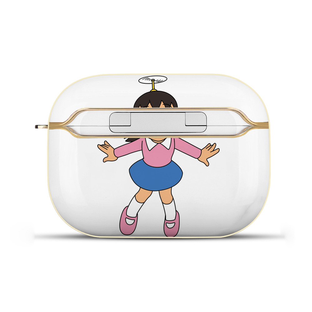 （画像用） ドラえもん みなもと しずか Doraemon Shizuka Minamoto 【AirPods Pro用】ハードシェル保護ケース｜耐衝撃・防指紋・カラビナ付き商品仕様