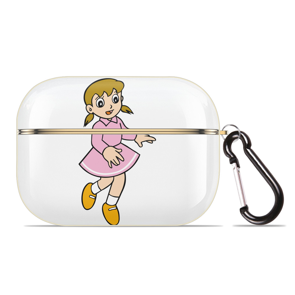 （画像用） ドラえもん みなもと しずか Doraemon Shizuka Minamoto 【AirPods Pro用】ハードシェル保護ケース｜耐衝撃・防指紋・カラビナ付き商品仕様