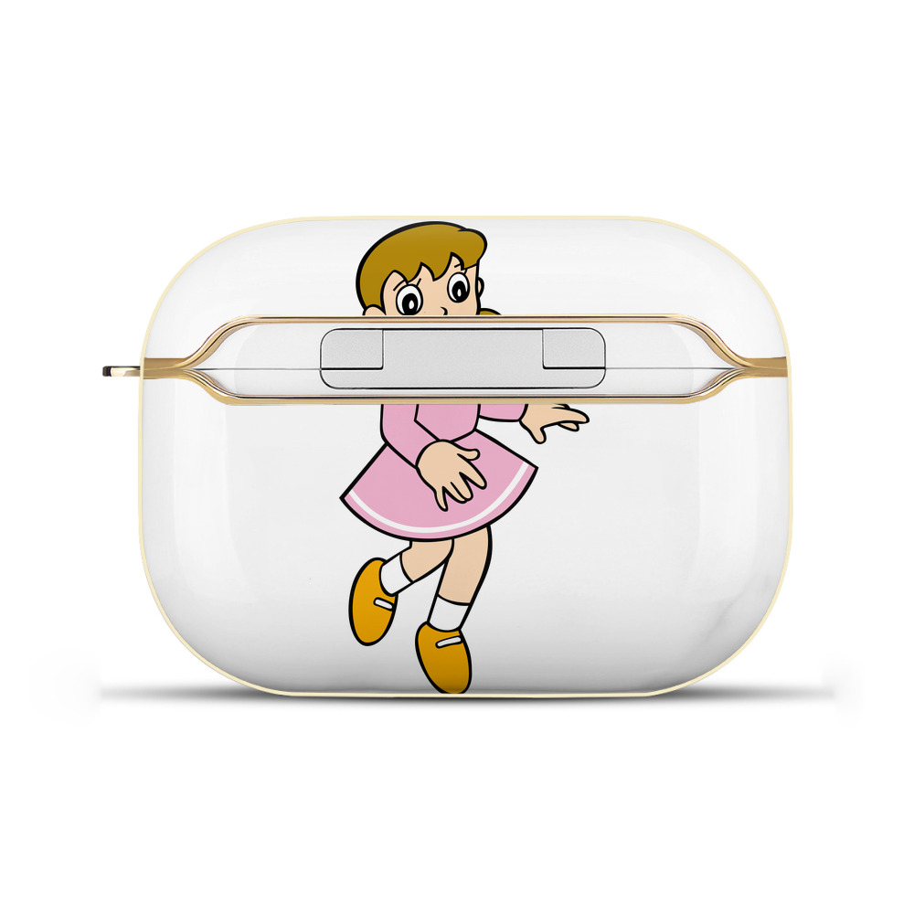 （画像用） ドラえもん みなもと しずか Doraemon Shizuka Minamoto 【AirPods Pro用】ハードシェル保護ケース｜耐衝撃・防指紋・カラビナ付き商品仕様