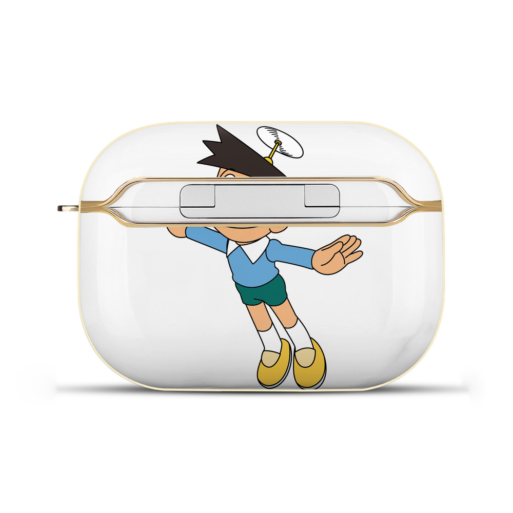 （画像用） ドラえもん 骨川 スネ夫 Doraemon Honekawa Suneo 【AirPods Pro用】ハードシェル保護ケース｜耐衝撃・防指紋・カラビナ付き商品仕様