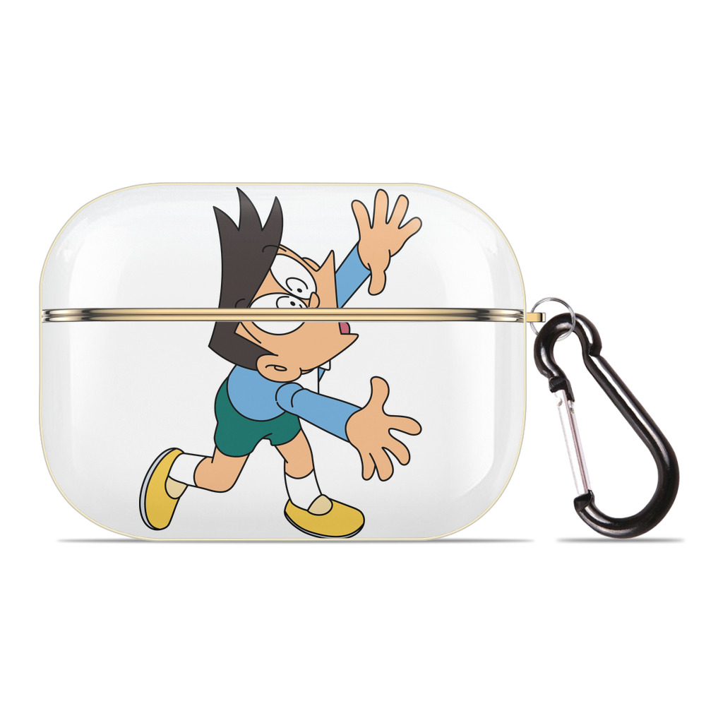 （画像用） ドラえもん 骨川 スネ夫 Doraemon Honekawa Suneo 【AirPods Pro用】ハードシェル保護ケース｜耐衝撃・防指紋・カラビナ付き商品仕様