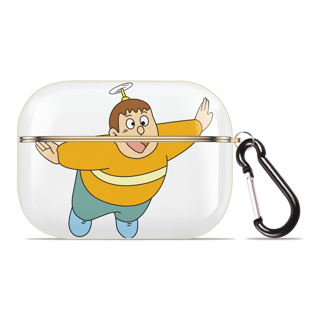 （画像用） ドラえもん 剛田武 Doraemon Gouta Takeshi 【AirPods Pro用】ハードシェル保護ケース｜耐衝撃・防指紋・カラビナ付き商品仕様