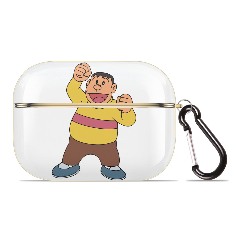 （画像用） ドラえもん 剛田武 Doraemon Gouta Takeshi 【AirPods Pro用】ハードシェル保護ケース｜耐衝撃・防指紋・カラビナ付き商品仕様