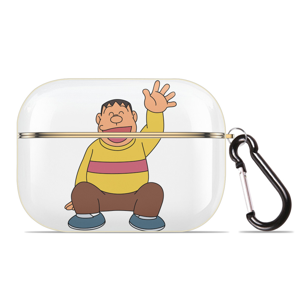 （画像用） ドラえもん 剛田武 Doraemon Gouta Takeshi 【AirPods Pro用】ハードシェル保護ケース｜耐衝撃・防指紋・カラビナ付き商品仕様