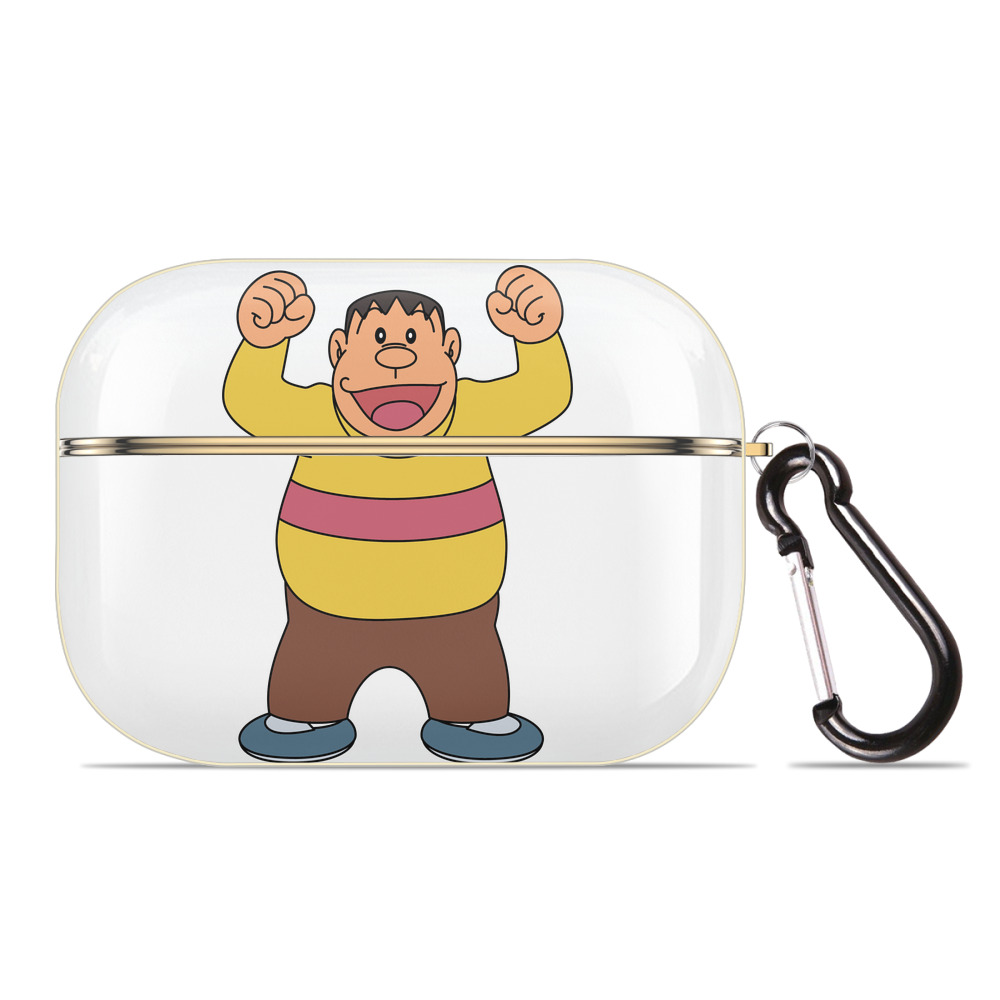 （画像用） ドラえもん 剛田武 Doraemon Gouta Takeshi 【AirPods Pro用】ハードシェル保護ケース｜耐衝撃・防指紋・カラビナ付き商品仕様