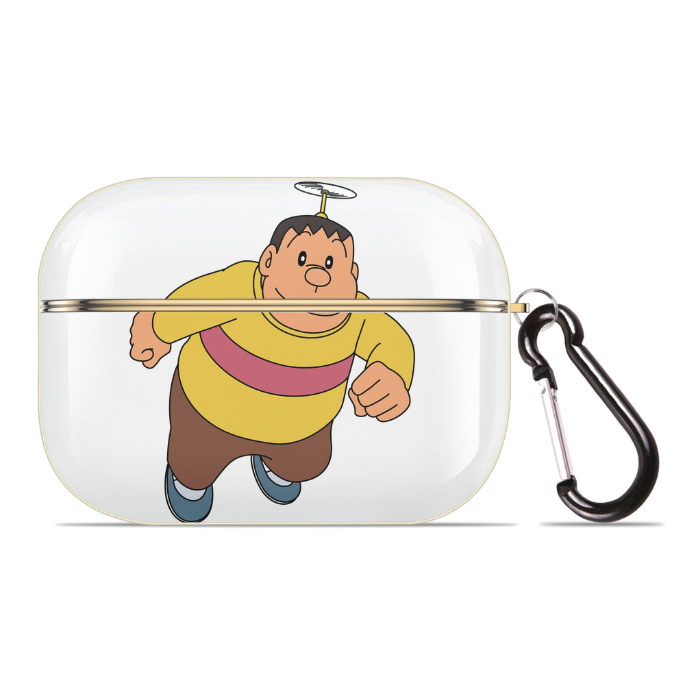 （画像用） ドラえもん 剛田武 Doraemon Gouta Takeshi 【AirPods Pro用】ハードシェル保護ケース｜耐衝撃・防指紋・カラビナ付き商品仕様